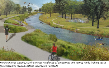 Portneuf River Vision Concept Rendering