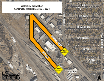 Water Line Installation March 21 - North 1st Ave_Colorado Ave_Garrett Way 2024
