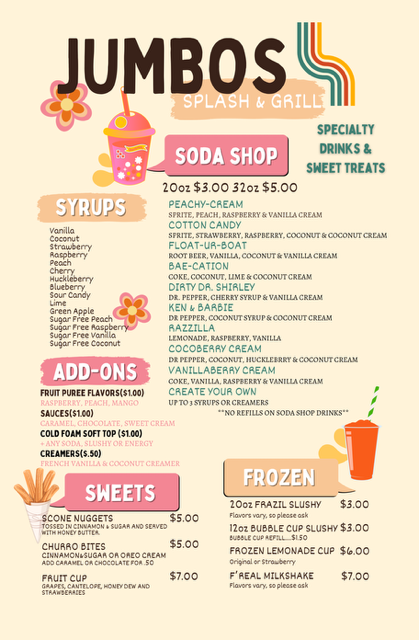 Ross Park Aquatic Complex Concessions Menu (Page 3)