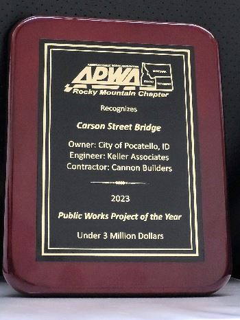 Carson St. Bridge plaque