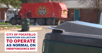 City of Pocatello Sanitation Department truck