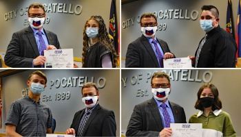 Four of the recipients of the 