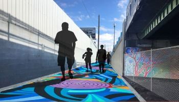 A rendering of the Benton Connection trail. 