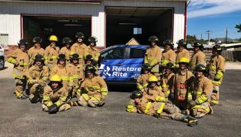 Participants at the 2021 Jr. Firefighter Camp