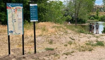 New signs along the Portneuf River