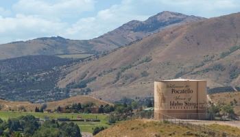 The water tank near I-15 in Pocatello