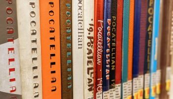 Pocatello High School yearbooks at the Marshall Public Library. 