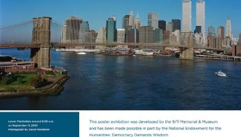 A photo from the 9/11 Memorial & Museum's display at the MPL. 