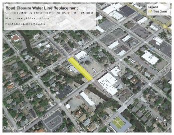 Water Line Project on Grant Avenue