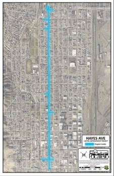 Map Hayes Ave Water Project