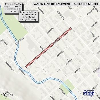 WATER LINE REPLACEMENT SUBLETTE STREET