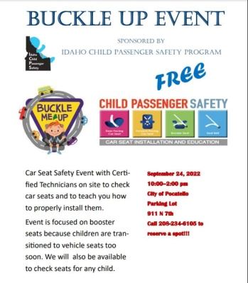 Child Car Seat Check Buckle up event