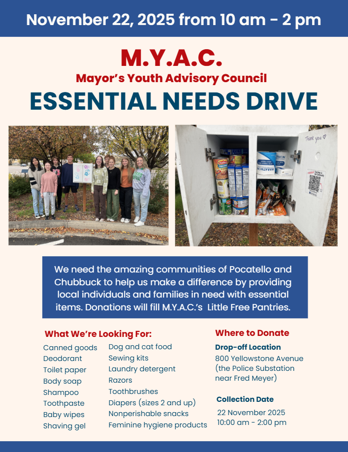 MYAC Essential Needs Drive 2025